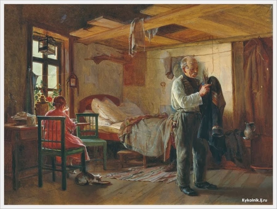 Художник  Лемох Кирилл (Карл) Викентьевич (Россия, 1841-1910)