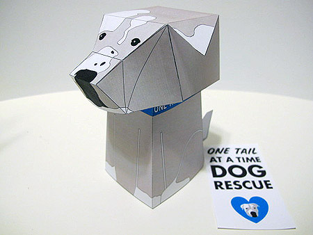 Foster Dog Paper Toy