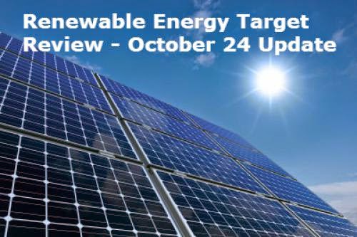 Renewable Energy Target Review Update 24 October 2014