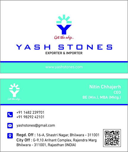 Yash Stones, G-9,Arihant Complex, Rajendra Marg, Bhilwara, Rajasthan 311001, India, Granite_Supplier, state RJ