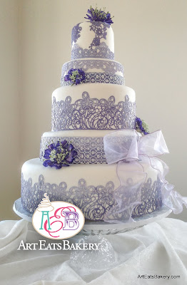 25 Intimately Elegant Wedding Cake Designs And Decorations Ruffled Fondant Wedding Cake