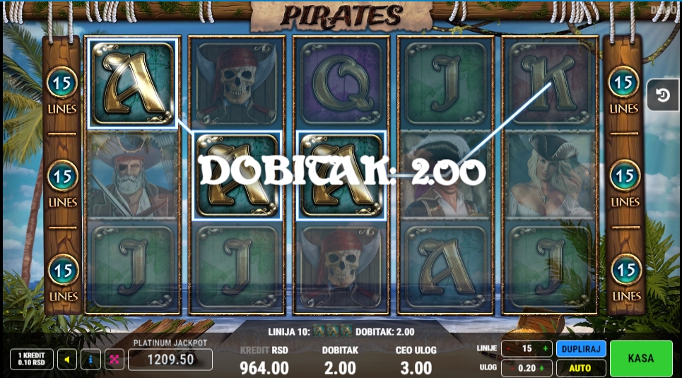 Pirates slot screenshot