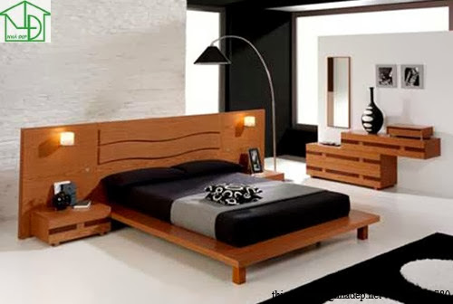 Giường ngủ gỗ tự nhiên sang trọng