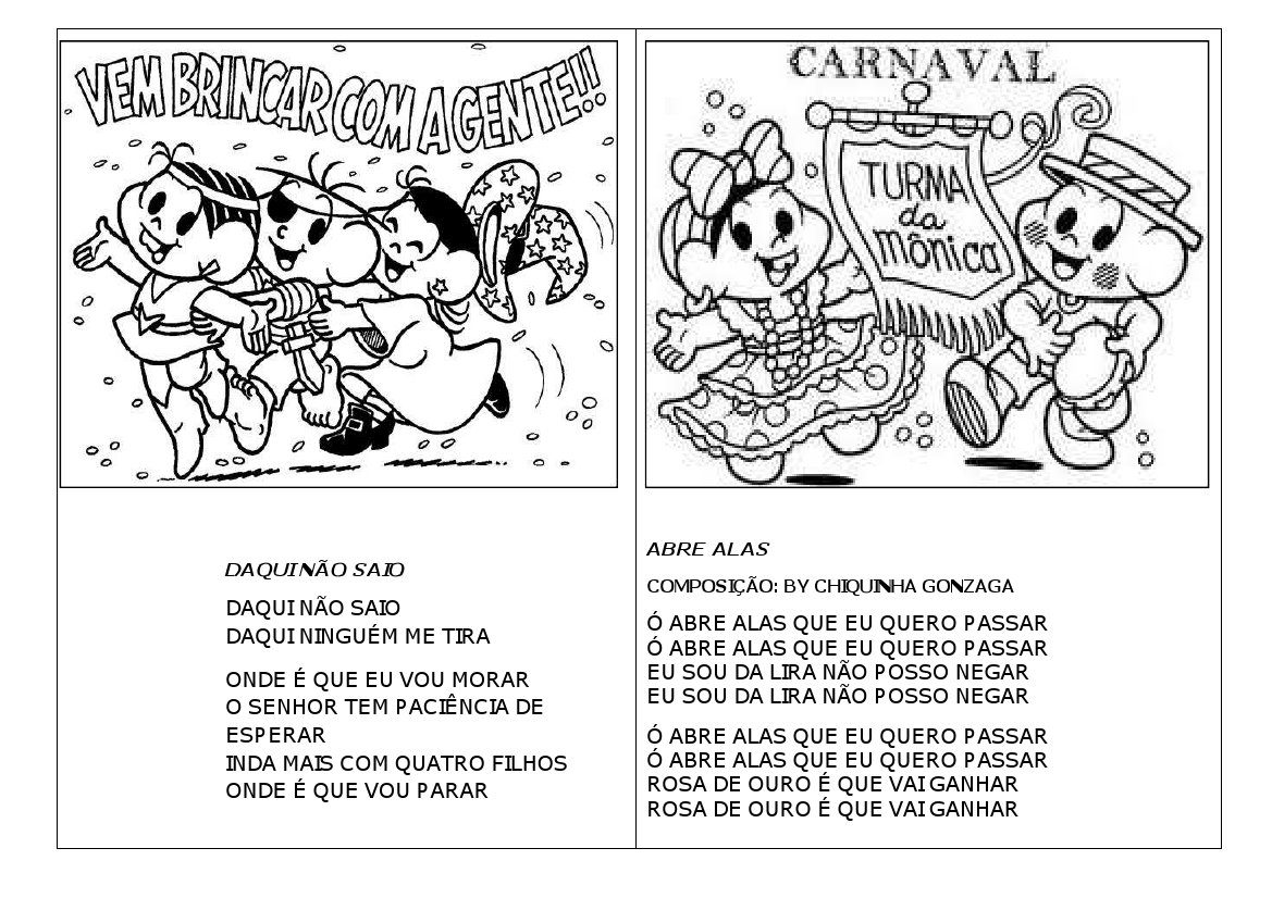 Jogo dos 7 Erros Carnaval Turma da Mônica