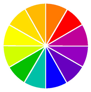la rueda de color y la decoracion