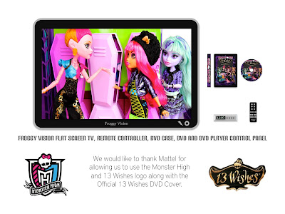 How To Make A Doll Flat Screen Tv With Dvd Player Special Monster High 13 Wishes Craft