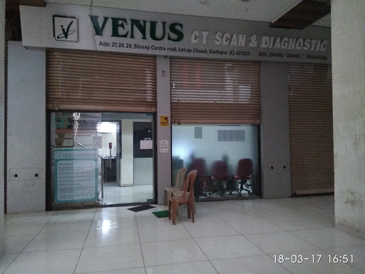 Venus CT Scan & Diagnostic Centre, 27, 28, 29, Shreeji Centre Mall, Karap Chowk, Badlapur East, Badlapur, Maharashtra 421503, India, Diagnostic_Centre, state UP