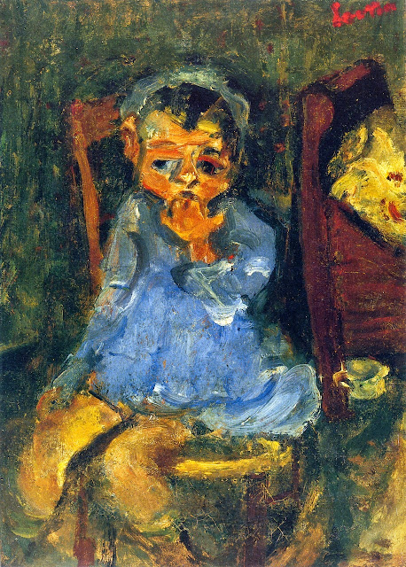 Chaim Soutine - Seated Child in Blue 