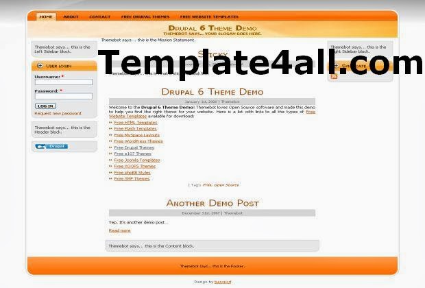 Orange Business Drupal 6 Theme