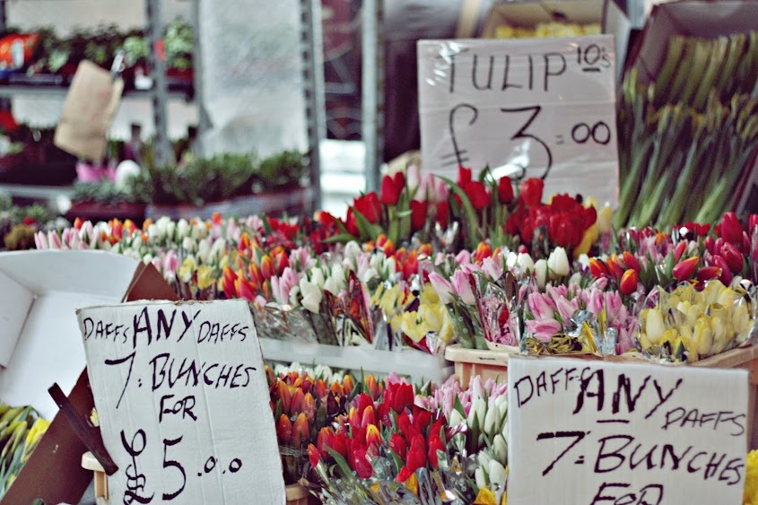 targ kwiatów w londynie