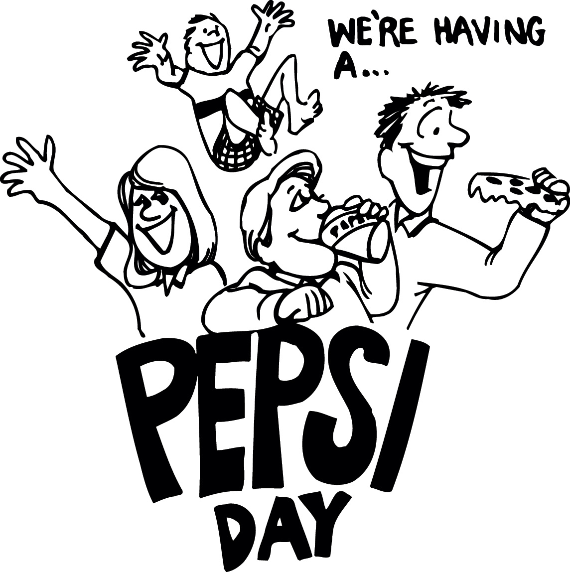 Pepsi Coloring Page