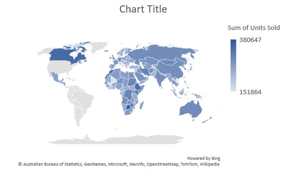 Map Chart Excel 2010 How To Create An Excel Map Chart From Pivot Data? 3 Simple Steps