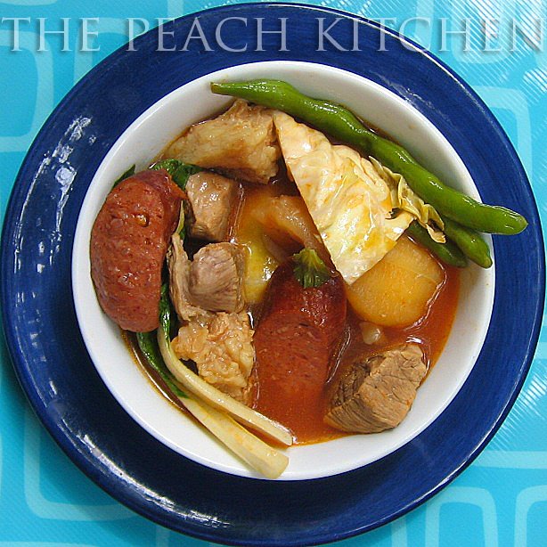 Beef Pochero with Eggplant Sauce