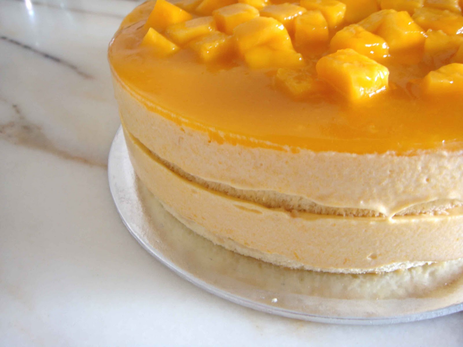 My First Blog Award and Not-Quite-Mango Mousse Cake.