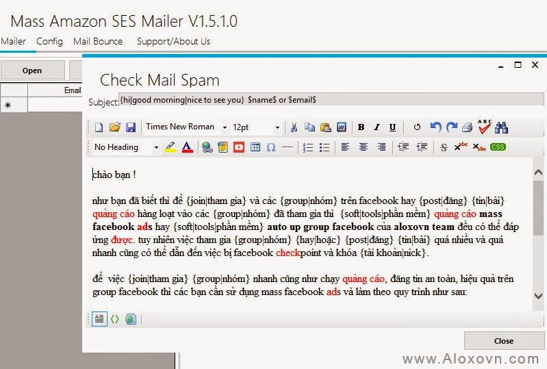 Kiểm tra nội dung email trước khi gửi để xác nhận không spam Kiểm tra nội dung email trước khi gửi để xác nhận không spam