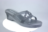 High Wedge Sandal made in Birmingham - not breathable