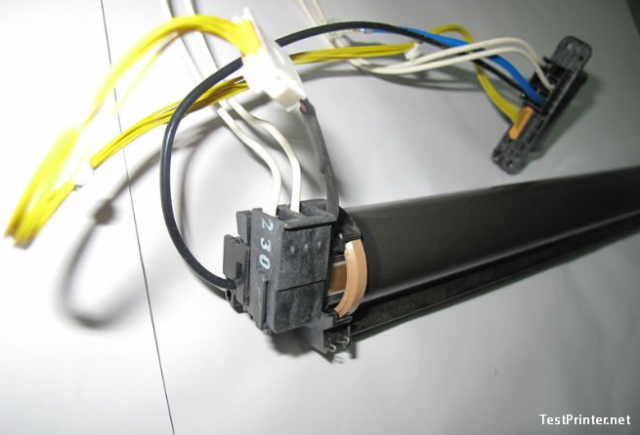 check fixing film cord block to repair code E000