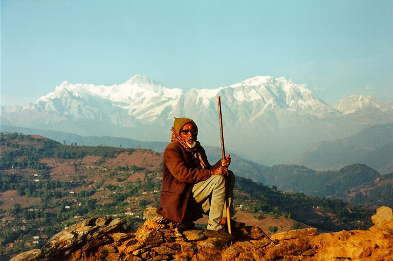 Man before the Annapurnas. From Studying Abroad: Setting Off A Series of Dominoes Of Profound Change, Jesse Weisz