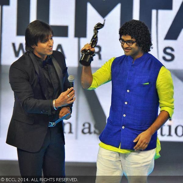 Siddharth Mahadevan after winning the RD Burman Award for Upcoming New Music Talent at the 59th Idea Filmfare Awards 2013, held at the Yash Raj Studios in Mumbai, on January 24, 2014.
