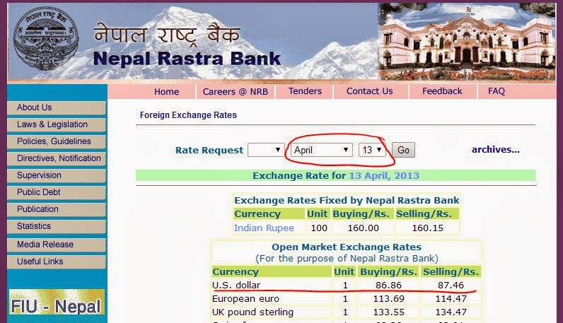 Непал: курсы валют и цены