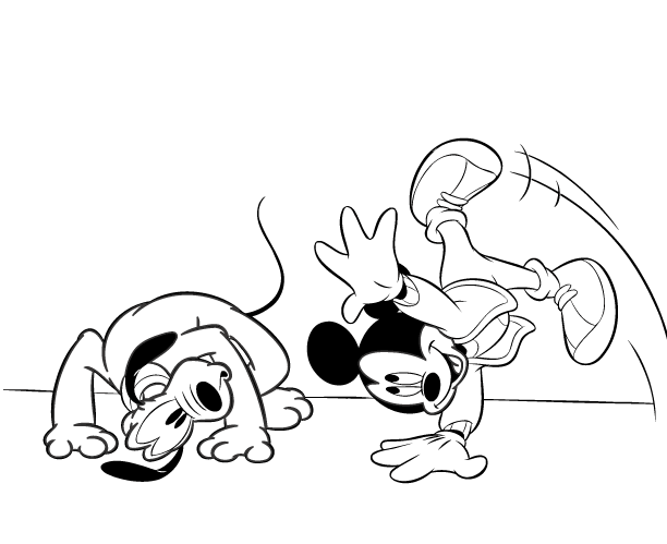 Free Kids Coloring: Mickey Mouse Coloring 14