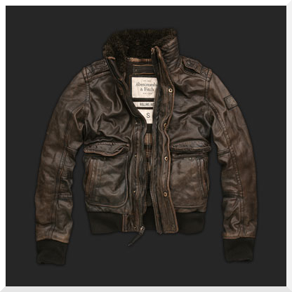 abercrombie fitch leather jacket