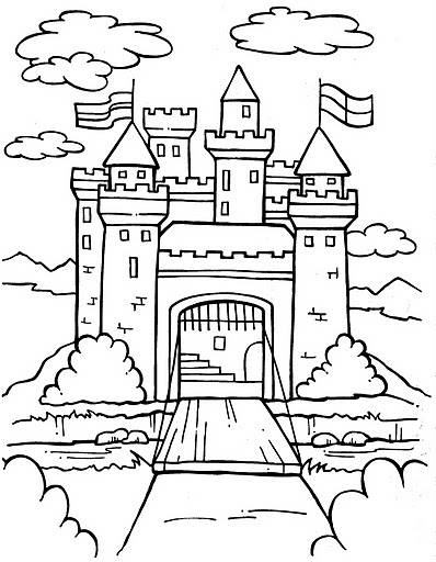 Castle - free coloring pages | Coloring Pages