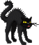 Gato negro de la mala suerte