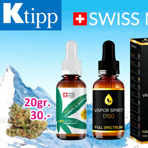 CBD Shop Zürich, CBD Öl Testsieger Schweiz, Cannabis & Hanf | vaporspirit.ch logo