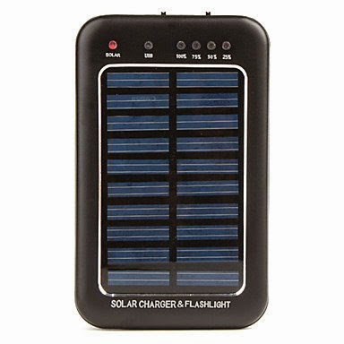  For the iPhone 4, 6 in 1 portable solar charger (black)