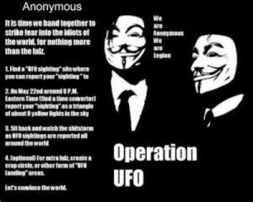 Operation Ufo Anonymous Turns To Ufo Hoaxing