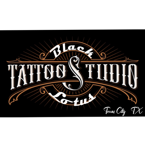 Black lotus tattoo Texas City logo