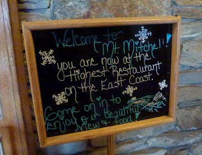 Menu from the restaurant