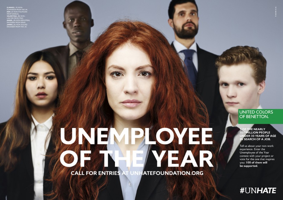 United Colors of Benetton #UnHate "UnEmployee Of The Year"