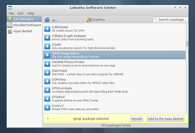 Lubuntu Software Center 11.10