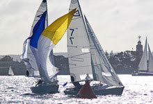 J/22s sailing California Dreamin Match Race regatta