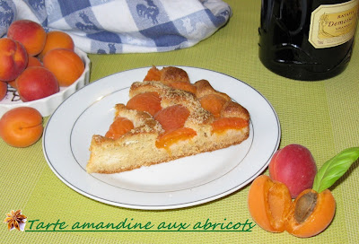 Tarte amandine aux abricots - recette indexée dans les Desserts