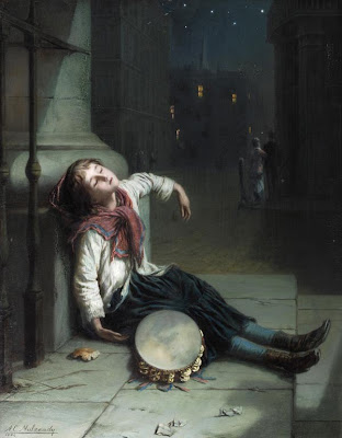 Augustus Edwin Mulready - A Tired Minstrel