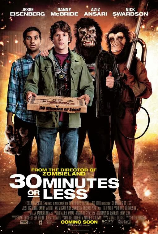 Poster Of 30 Minutes or Less (2011) Full Movie Hindi Dubbed Free Download Watch Online At Alldownloads4u.Com