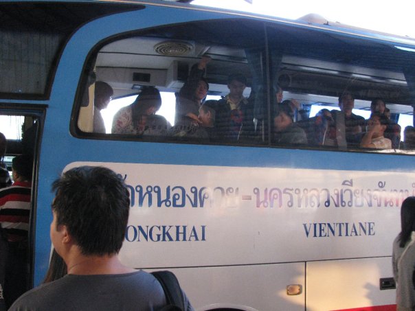 Bangkok Vientiane Bus | With Backpack