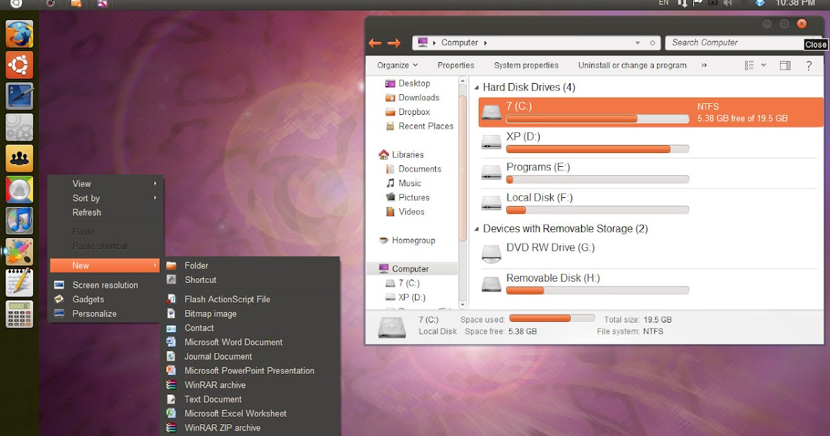  Ubuntu skin pack for windows 7 64 bit free download 