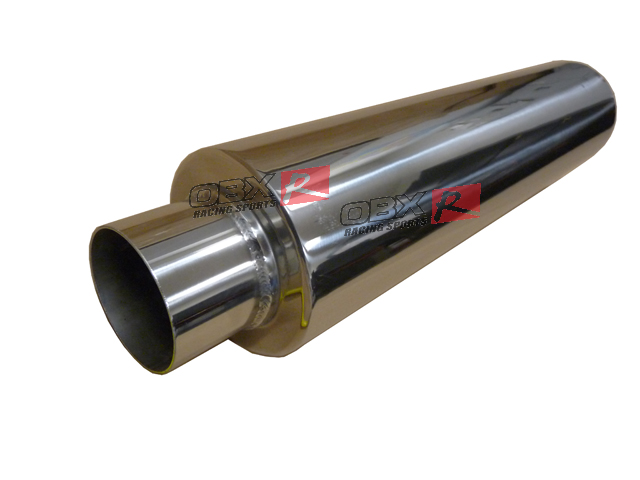Yonaka New Universal 3/" Inlet//Outlet High Flow Exhaust Resonator 20/" Length