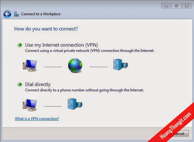 Tạo kết nối VPN trên VPN client