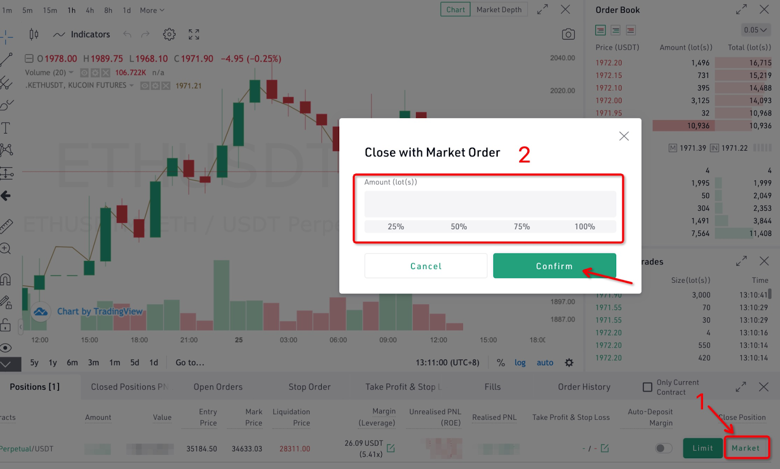  Đóng Market Order