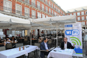 WiFi gratis en 6 plazas: Humilladero, Santa Bárbara, Cubos, Felipe II, Prosperidad y Paja
