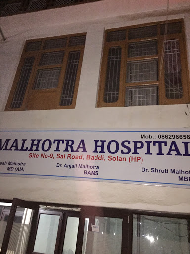Malhotra Hospital, 130, Sai Rd, Housing Board Colony Phases I, Sai Rd, Housing Board Colony Phases I, Baddi, Himachal Pradesh 173205, India, Hospital, state HP