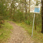 Sign on the green track near Mt Sugarloaf (324644)