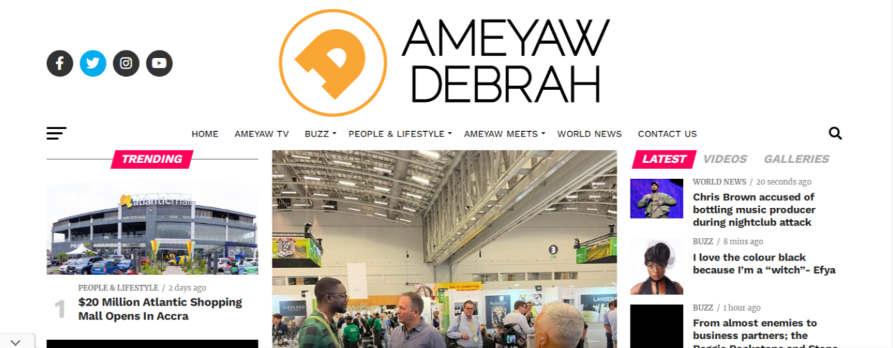 Popular blogs in Ghana - Ameyaw Debra