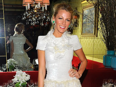 Blake Lively at Swanky Dinner Party In Her Honour by Chanel "Gossip Girl" 