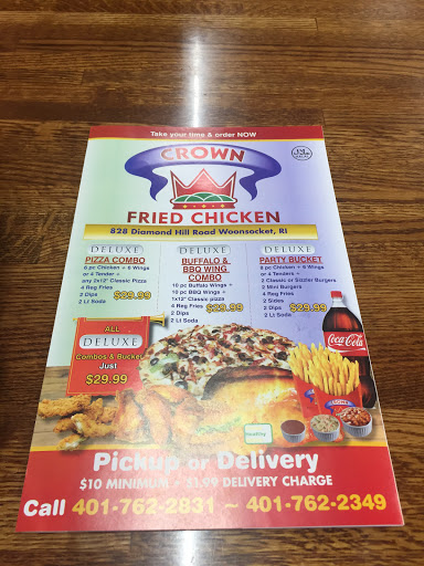 Chicken Restaurant «Crown Fried Chicken», reviews and photos, 828 Diamond Hill Road, Woonsocket, RI 02895, USA
